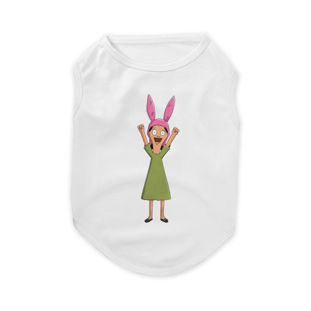Louise Belcher Light Pattern Black - T Shirt Pet T-Shirt