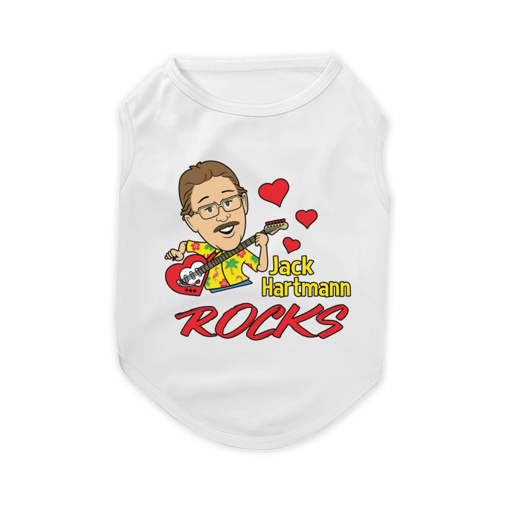 Official Jack Hartmann rocks shirt Pet T-Shirt