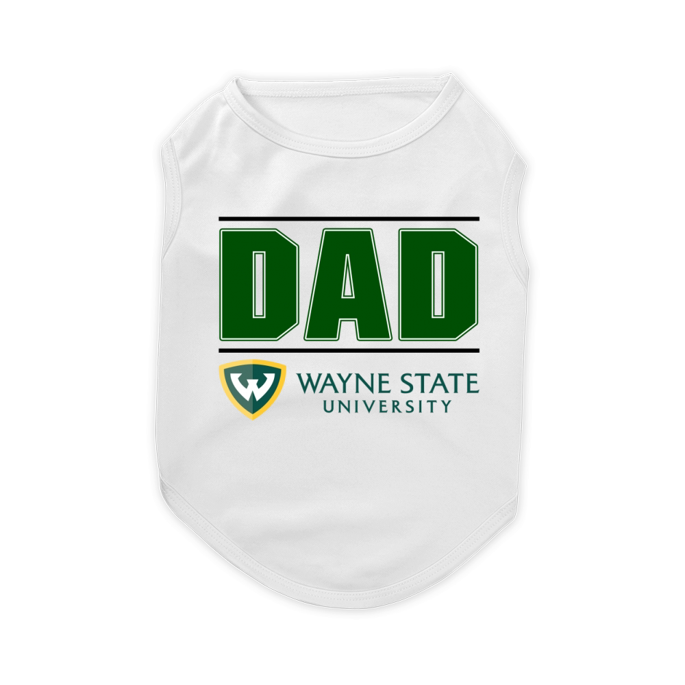 Wayne State University Proud Dad Parents Day 2020 Pet T-Shirt