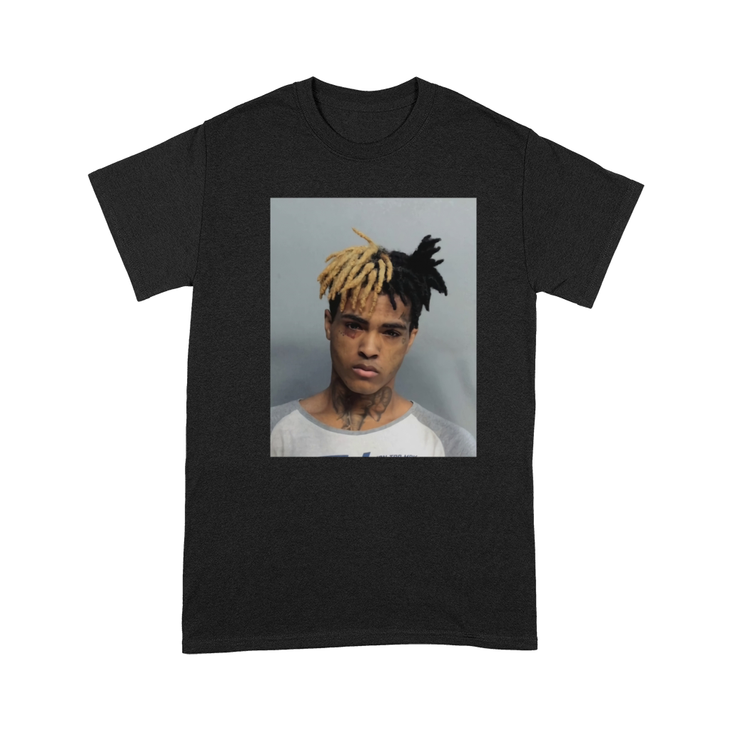 XXXTentacion Mugshot T-Shirt Hip Hop Rap merch 17 Revenge Police arrest RIP New - Sweatshirt Unisex Premium T-shirt