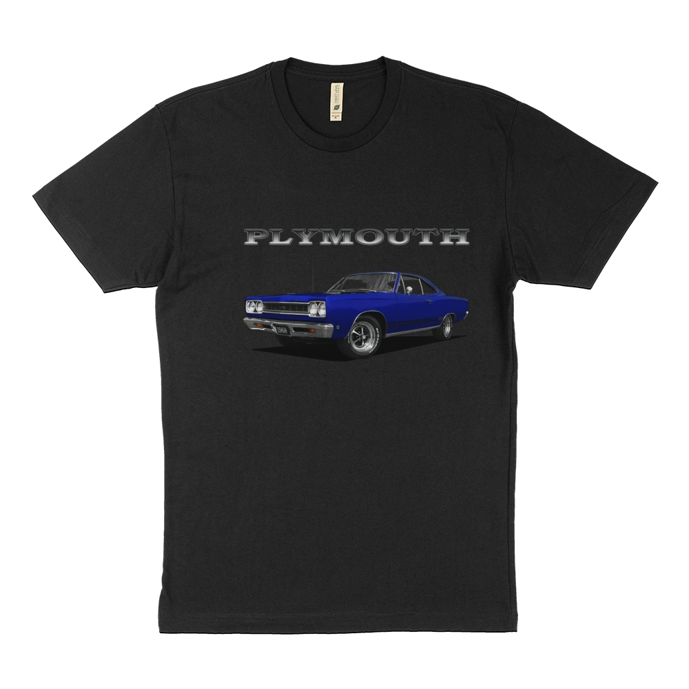 1968 Plymouth GTX Dark Blue Sustainable T-Shirt