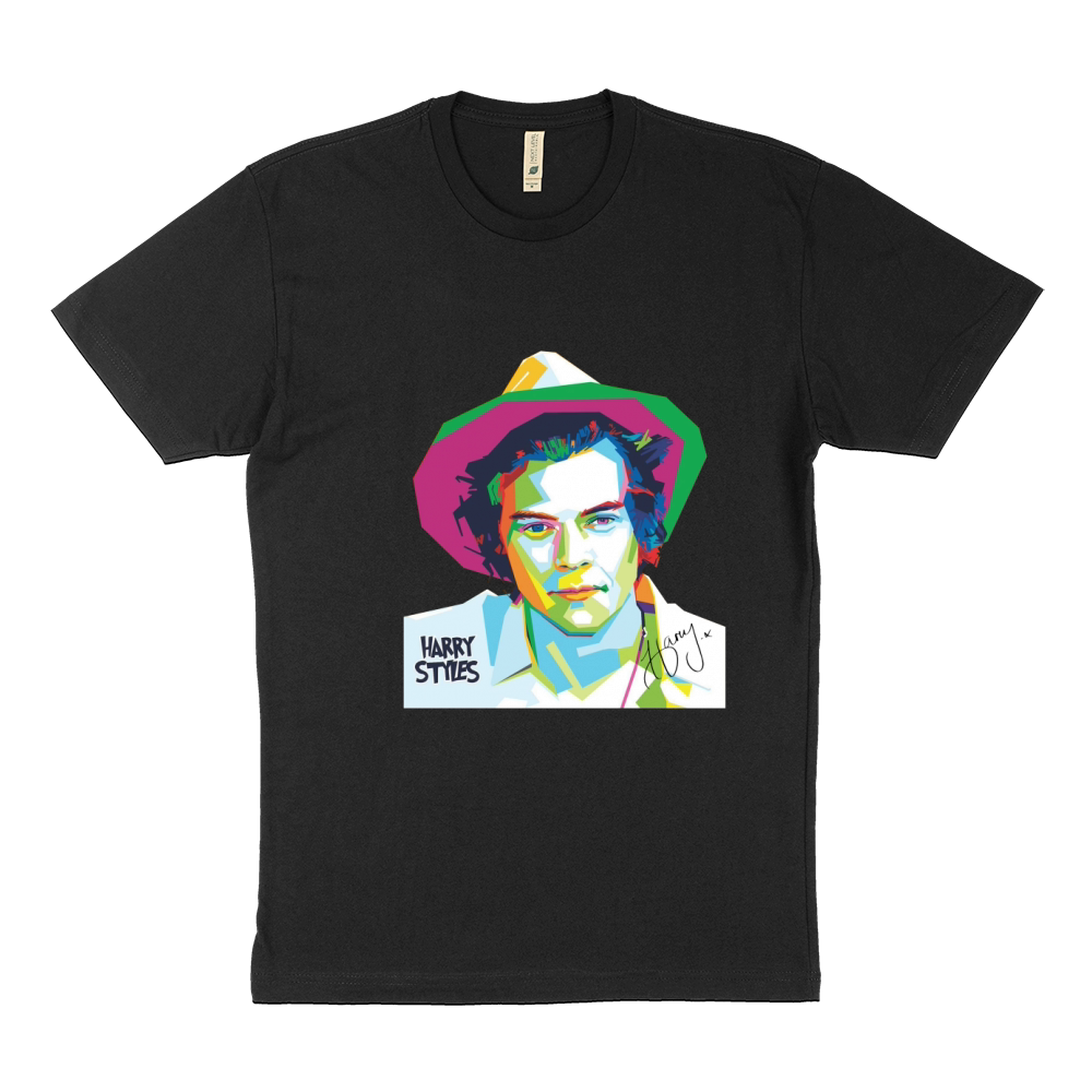 Colorful Harry Styles art autographed shirt Sustainable T-Shirt