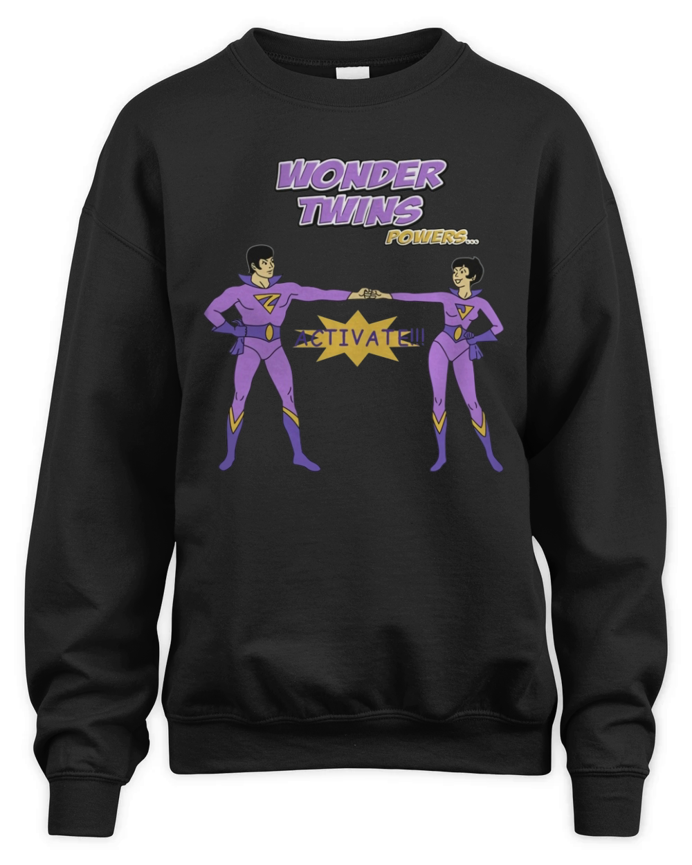 16 Wonder Twins Powers Activate Funny T-Shirt Unisex Premium Crewneck Sweatshirt