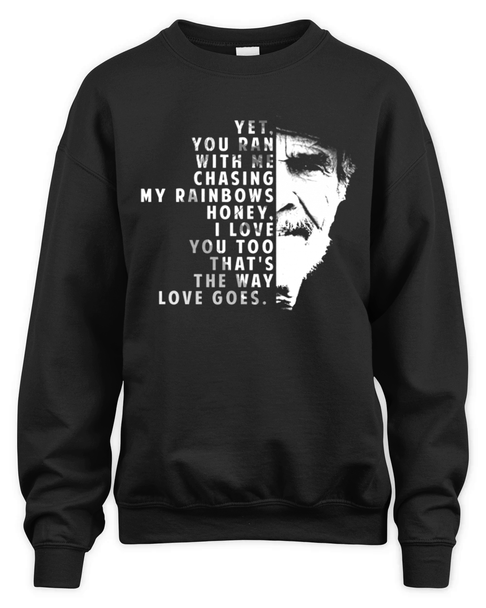 Merle Haggard lyric Thats The Way Love Goes Unisex Premium Crewneck Sweatshirt