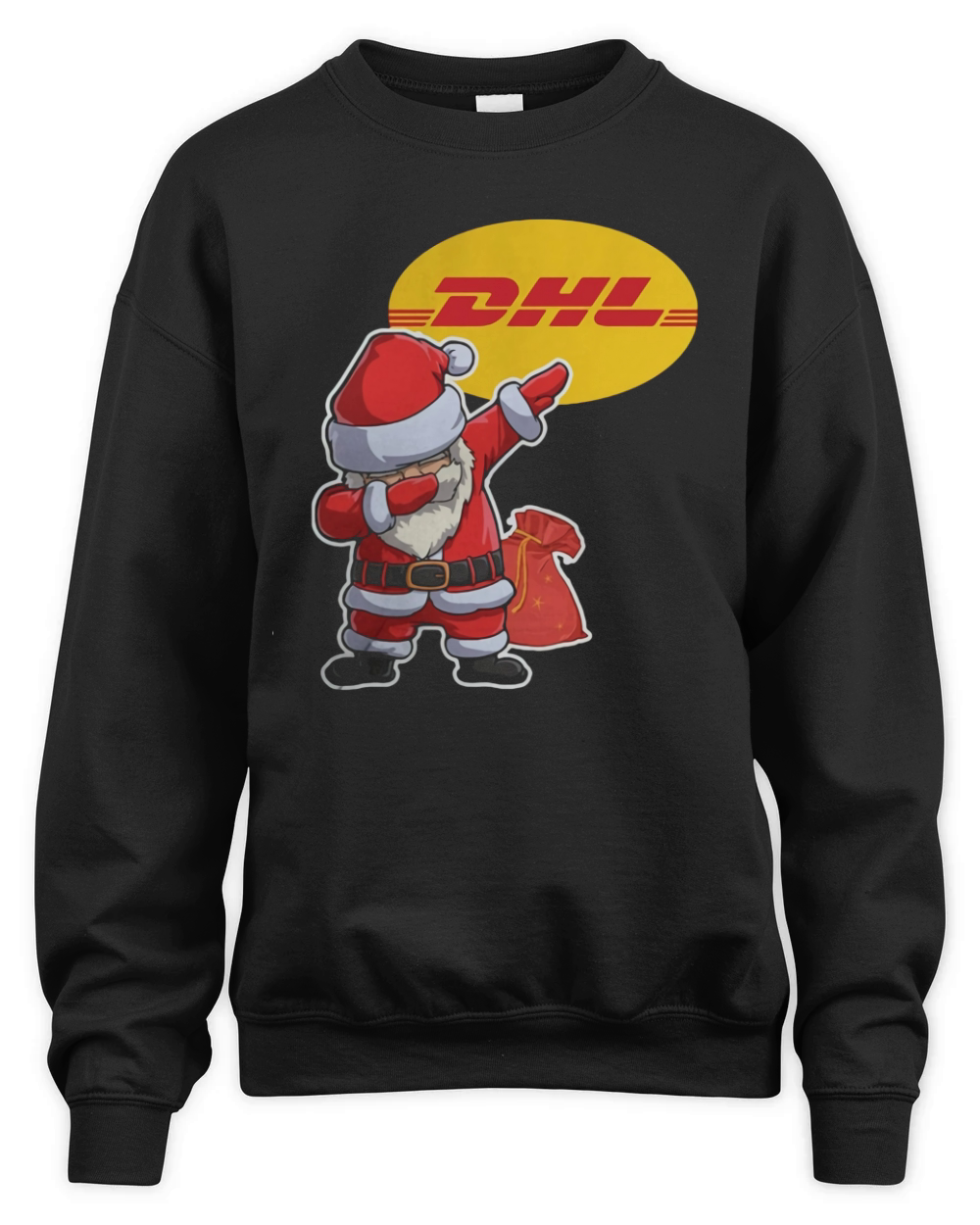 Merry Christmas Santa Claus Dabbing DHL Shirt Unisex Premium Crewneck Sweatshirt