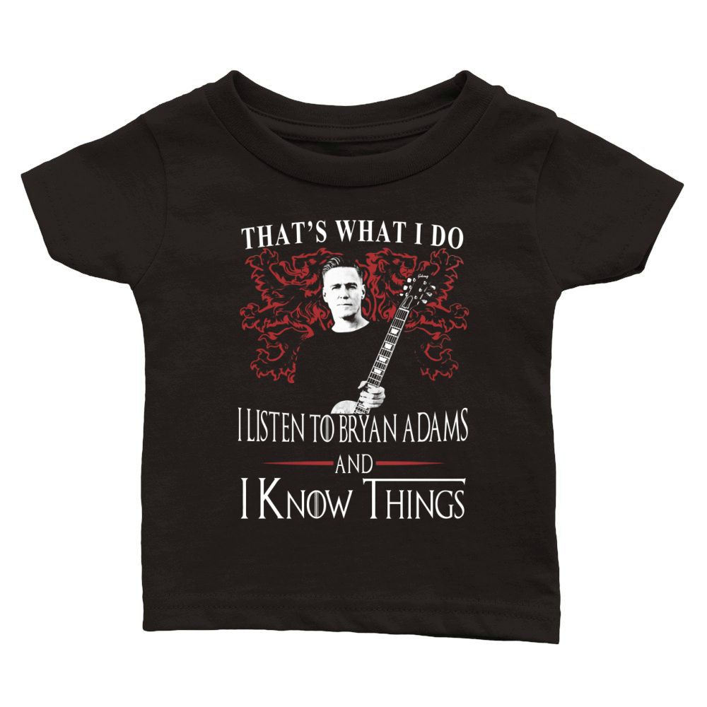 Bryan Adams I KNOW THINGS Classic Baby Crewneck T-shirt