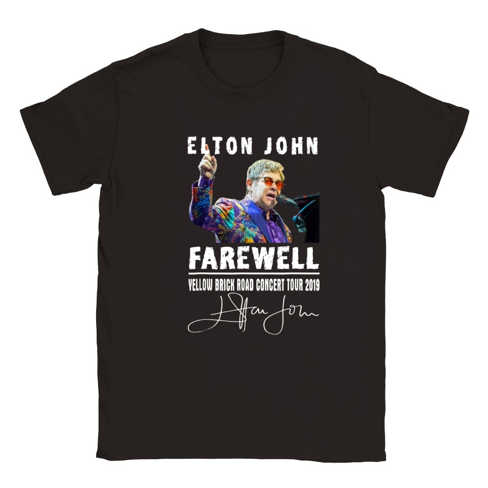 Elton John Farewell Yellow Brick Road Concert Tour 2019 shirt Classic Kids Crewneck T-shirt