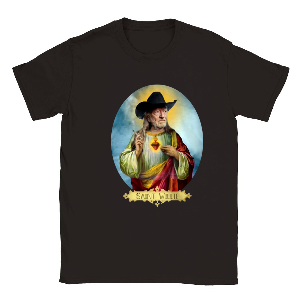 Saint Willie Nelson Prayer Candle shirt Classic Kids Crewneck T-shirt
