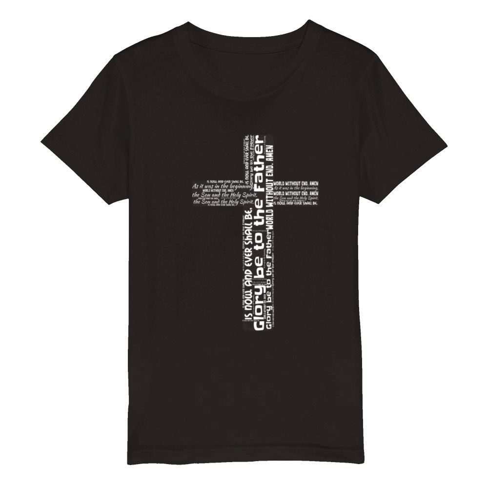 Glory be to the Father Organic Kids Crewneck T-shirt