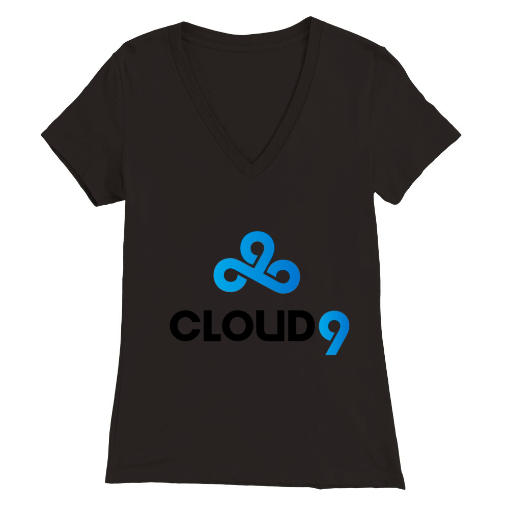 Cloud 9 Sports Apparel Premium Womens V-Neck T-shirt