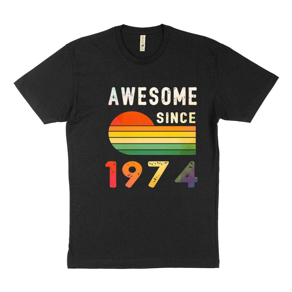 1974 Birthday Retro Vintage Gift vintage Sustainable T-Shirt