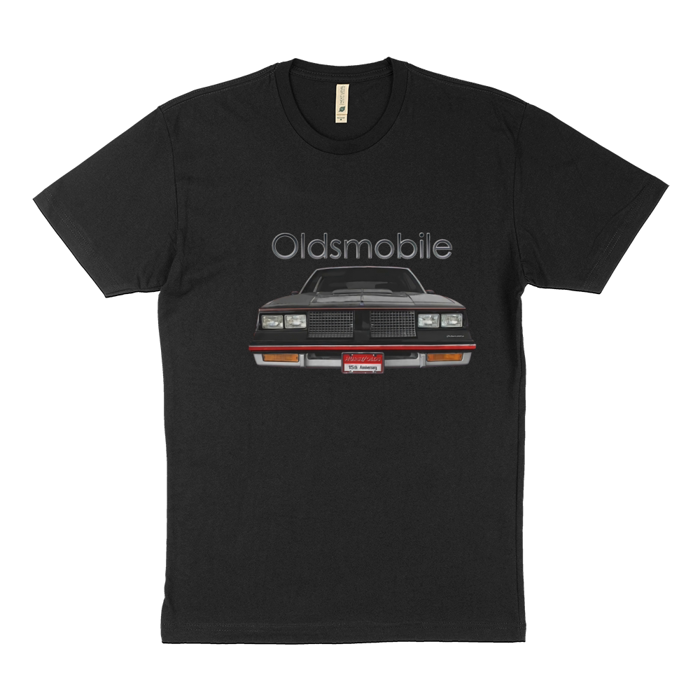 1983 Oldsmobile Hurst Front Black Sustainable T-Shirt