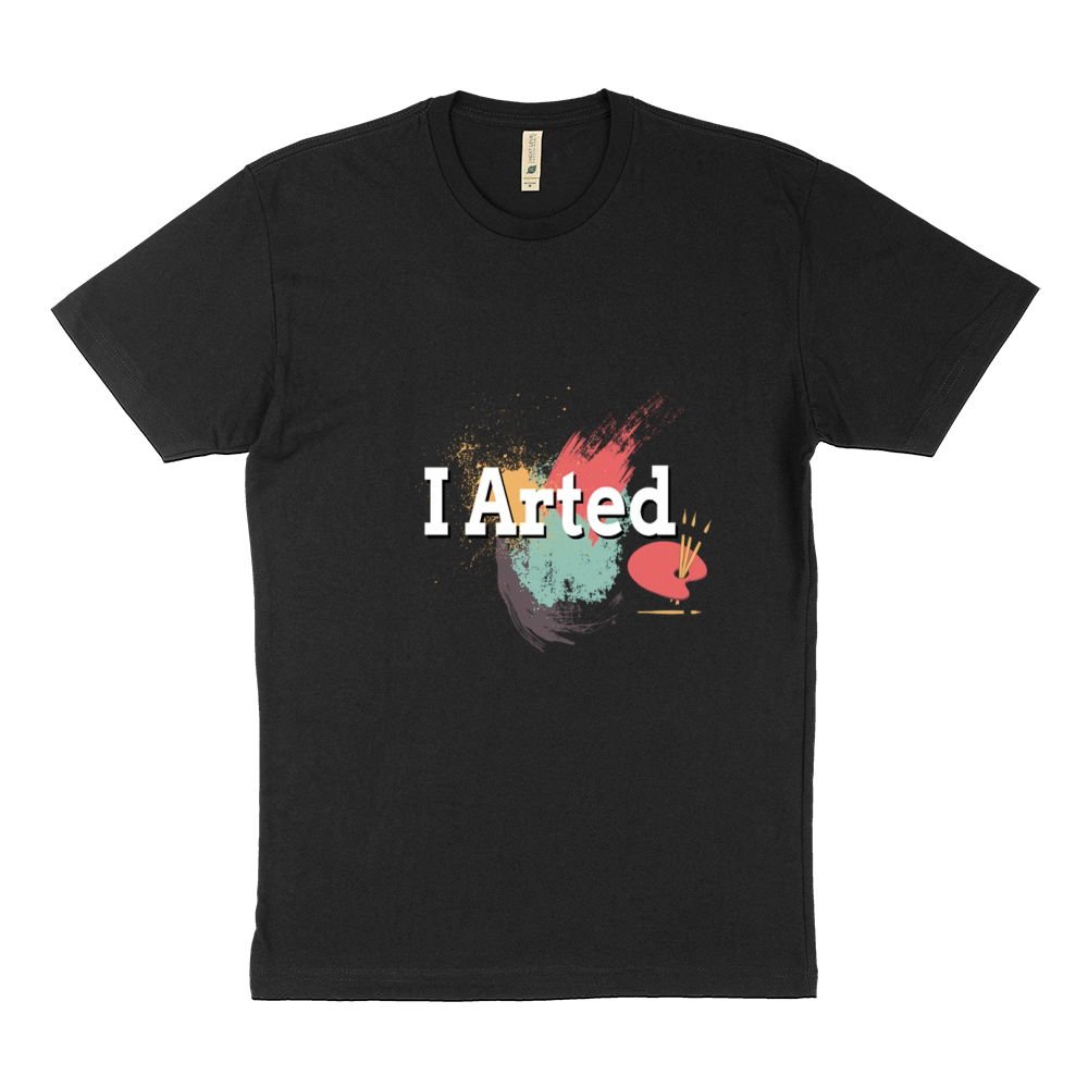 funny i arted artist joke artistic painting Sustainable T-Shirt