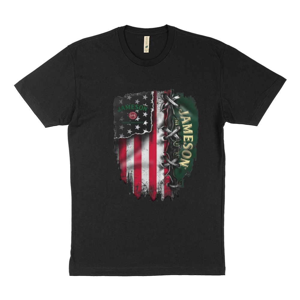 Jameson Irish Whiskey inside American flag Sustainable T-Shirt