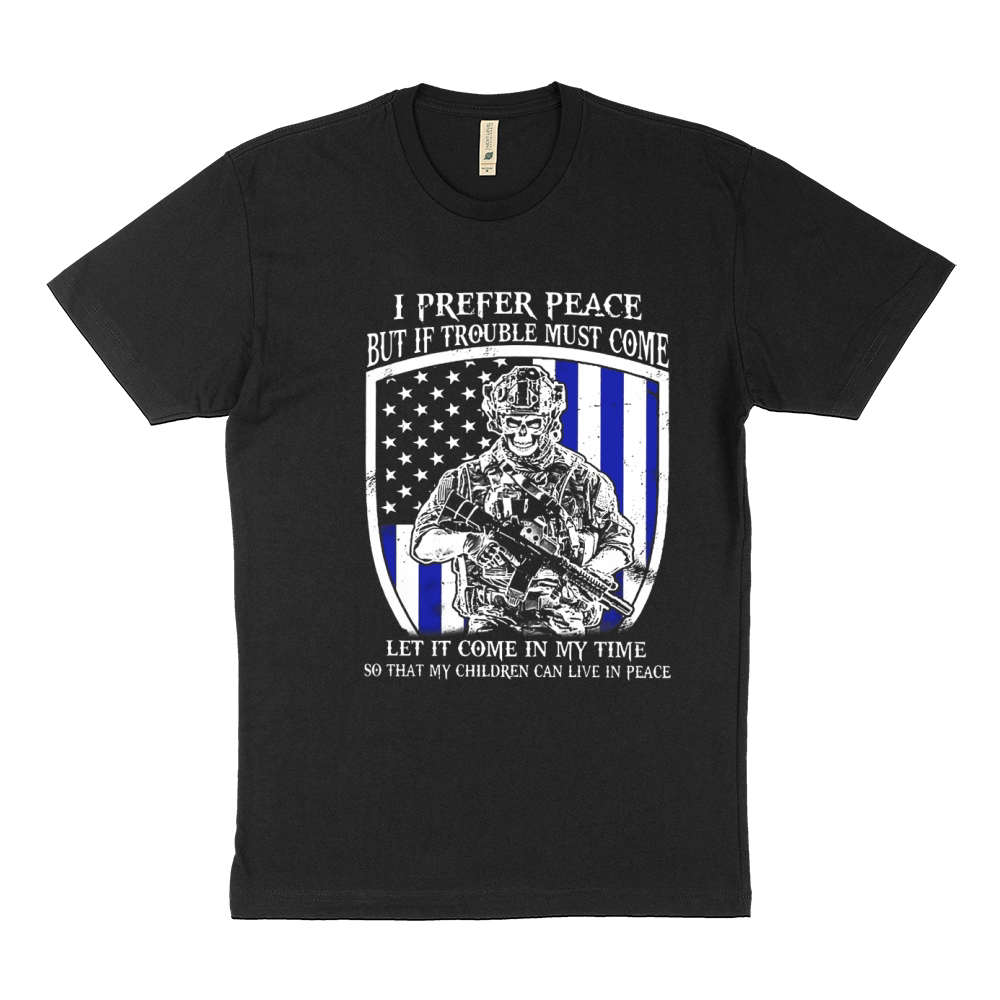 Veteran - I Prefer Peace But If Trouble Must Come ! Sustainable T-Shirt