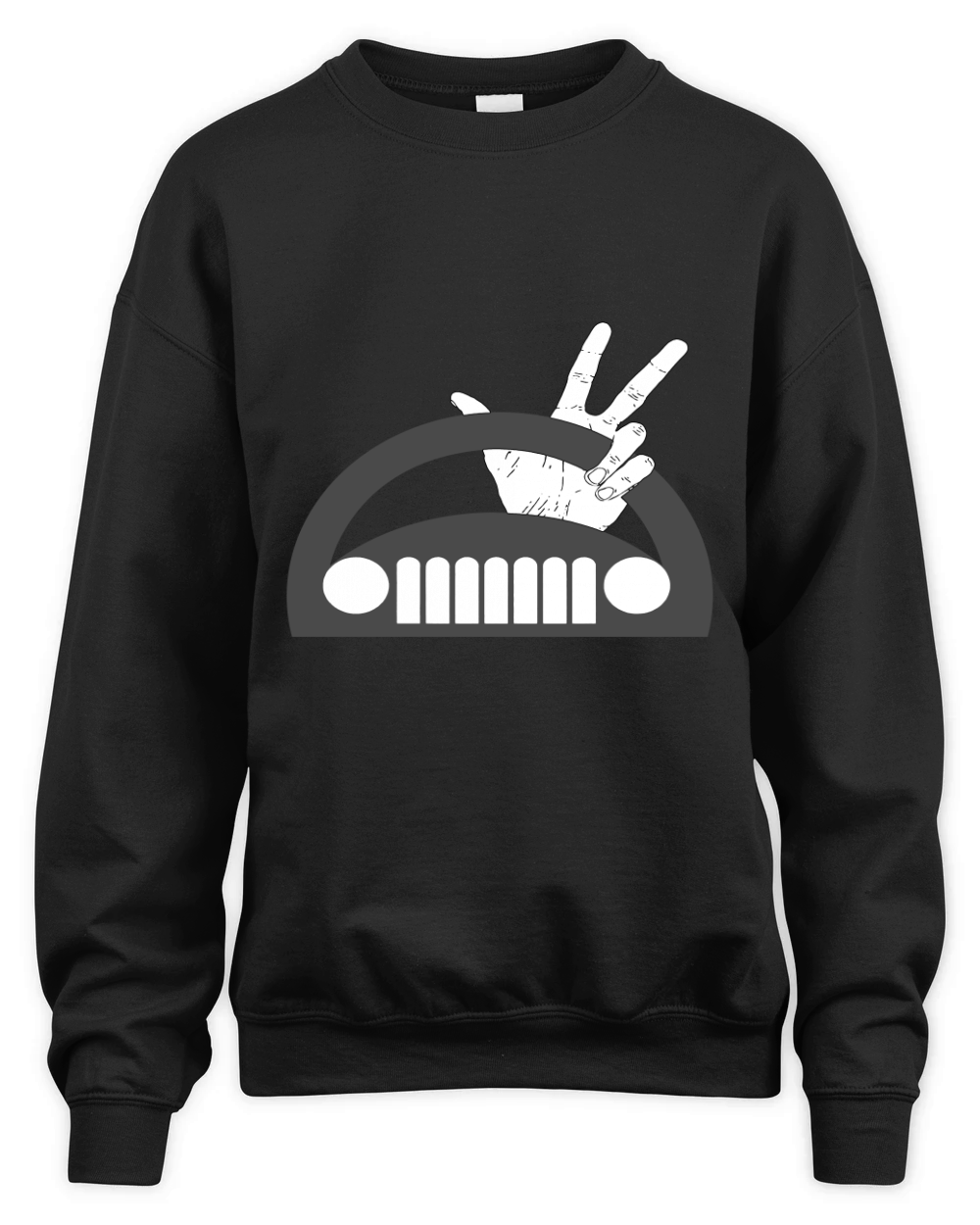 Funny The Jeep Wave T-Shirt Unisex Premium Crewneck Sweatshirt
