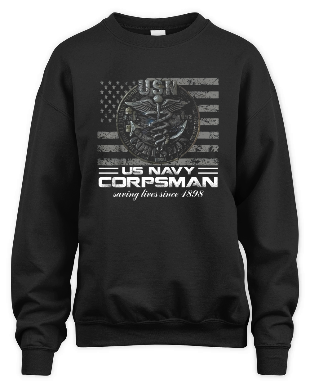 Us Navy Corpsman Navy Veteran Ideas t-shirt Unisex Premium Crewneck Sweatshirt