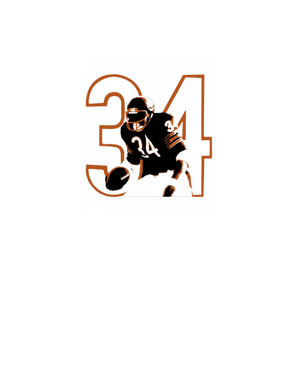 Walter payton 34 signature shirt, hoodie, sweater and long sleeve