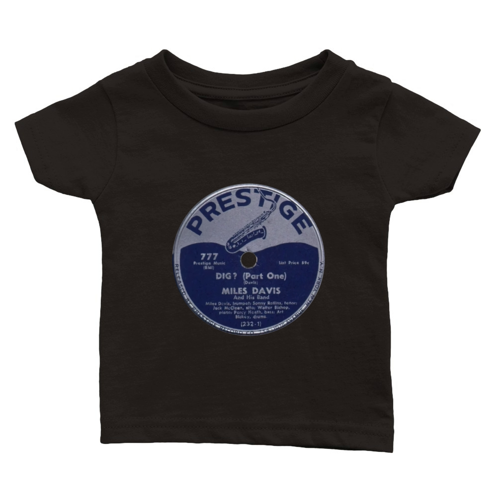 Miles Davis 78 RPM Record Label Classic Baby Crewneck T-shirt