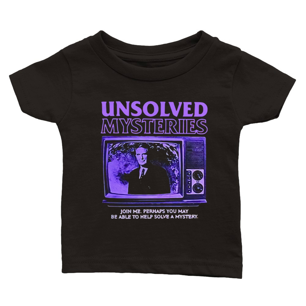 Unsolved mysteries Robert Stack shirt Classic Baby Crewneck T-shirt