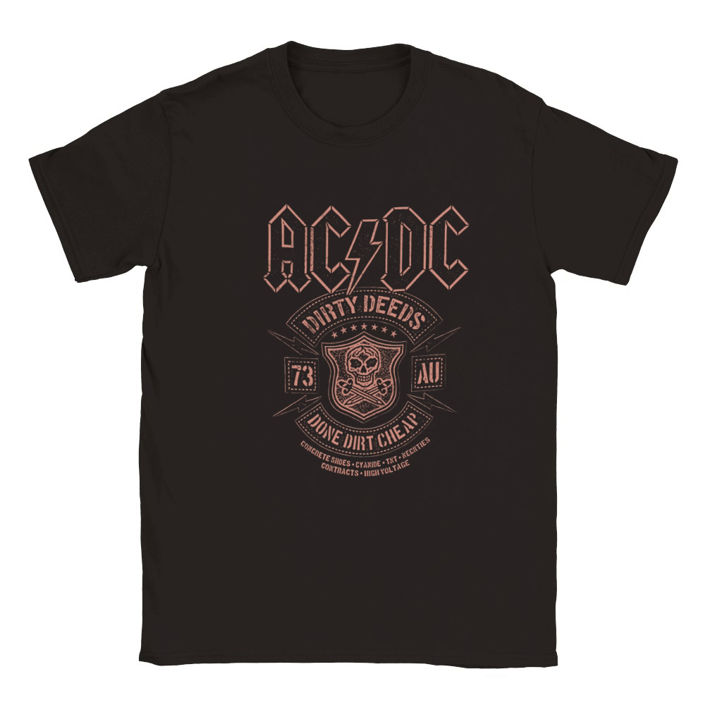 Ac Dc Dirty Deeds Classic Kids Crewneck T-shirt
