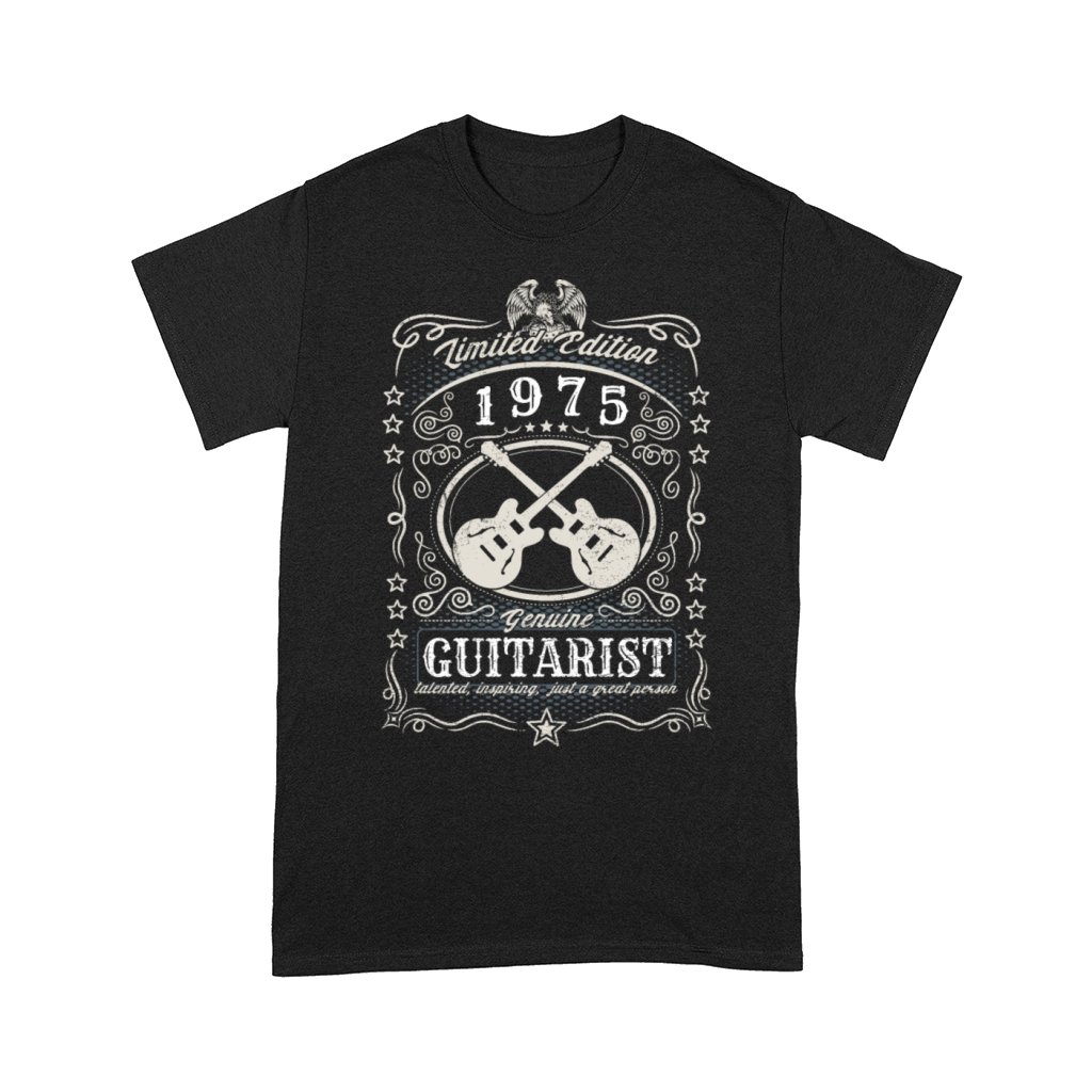 Vintage 1975 Guitarist Birthday Gift Guitar Player Comfort T-shirt