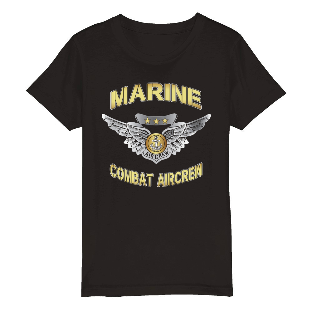 MARINE COMBAT AIRCREW - Coffee Mug (colored) Organic Kids Crewneck T-shirt