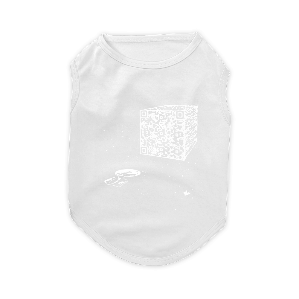 Official we are the borg resistance is futile space qr code men t-shirt Pet T-Shirt