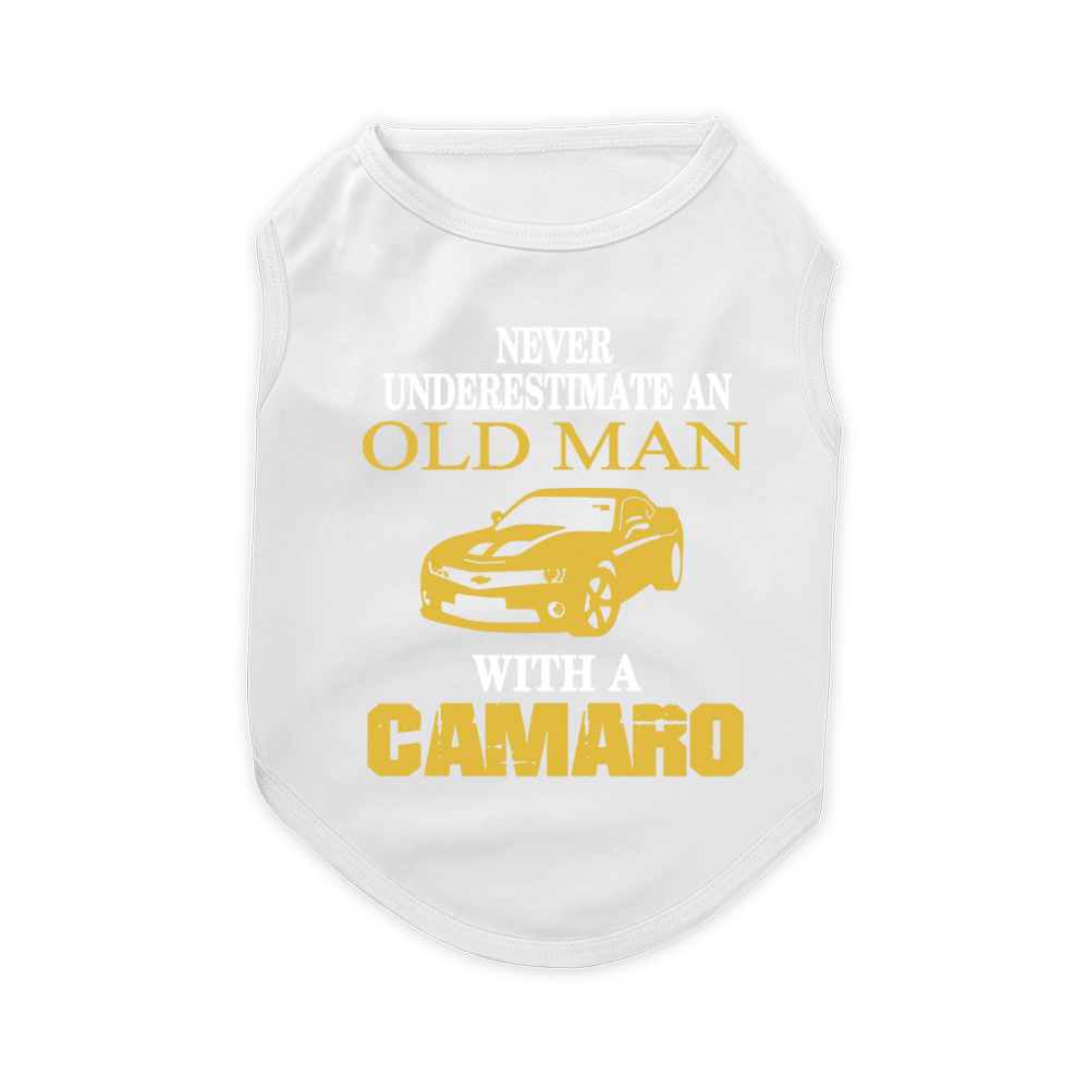 OLD MAN WITH CAMARO T-Shirt Pet T-Shirt