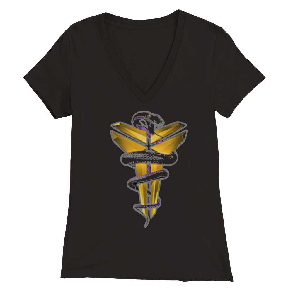 Mamba sports academy Premium Womens V-Neck T-shirt