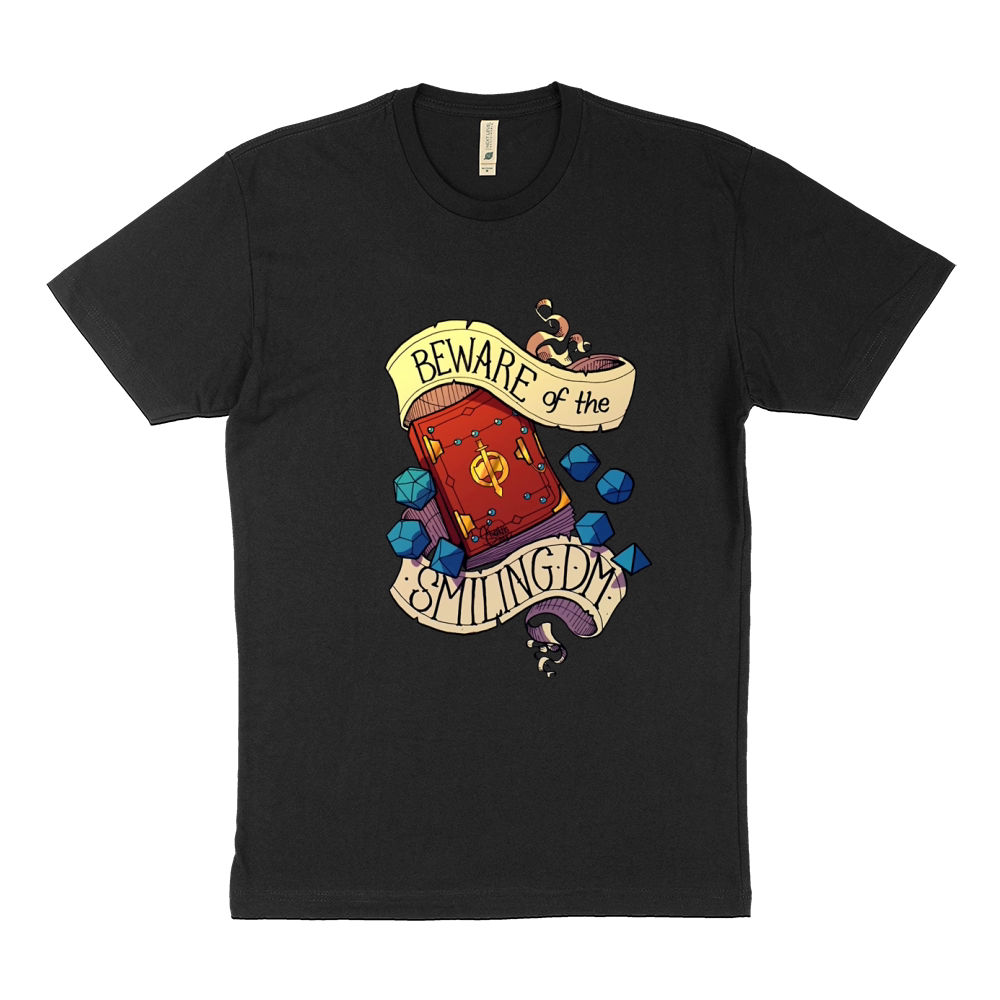 Beware of the Smiling Dungeon Master Sustainable T-Shirt