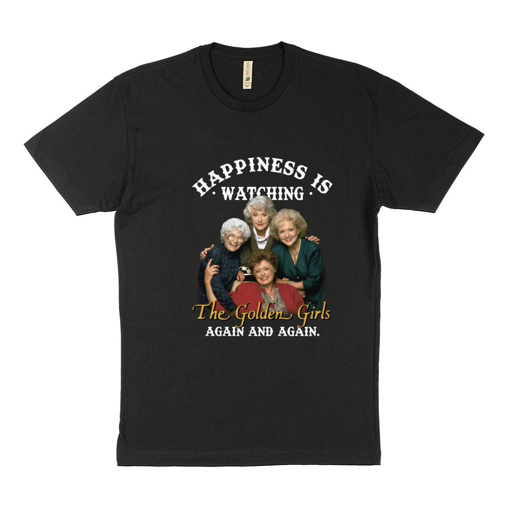 Happiness is watching the Golden Girls again and again Sustainable T-Shirt