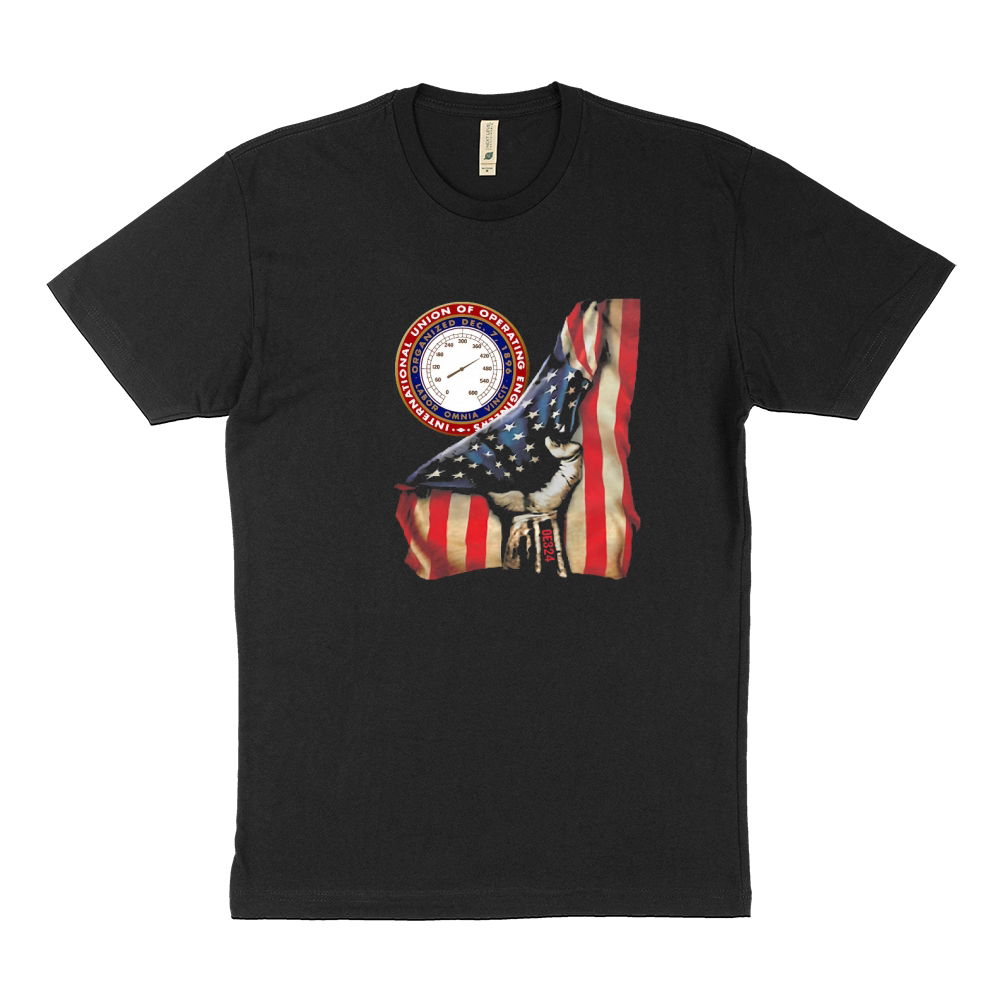 International Union of Operating Engineers American flag shirt OE324 Sustainable T-Shirt