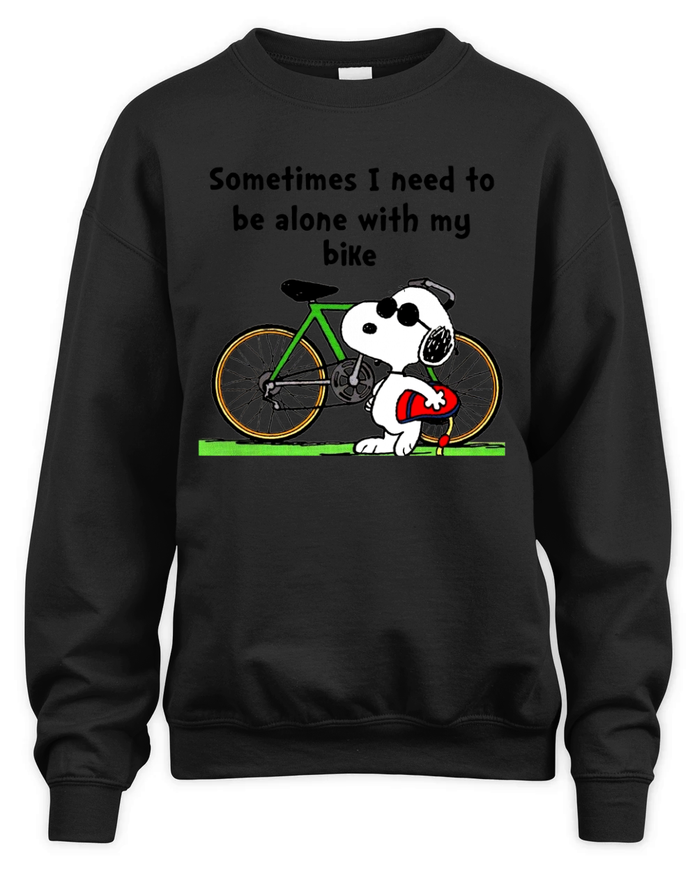 Snoopy Bike ! Unisex Premium Crewneck Sweatshirt