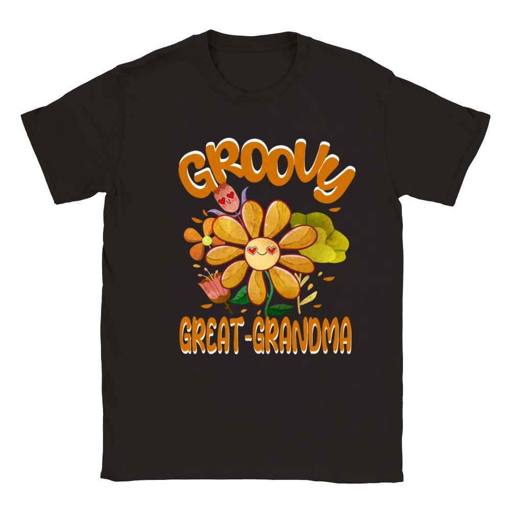 Groovy Great-Grandma Family Matching Vintage Classic Kids Crewneck T-shirt