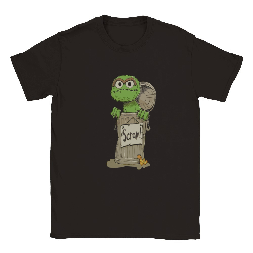 Oscar the grouch scram Classic Kids Crewneck T-shirt