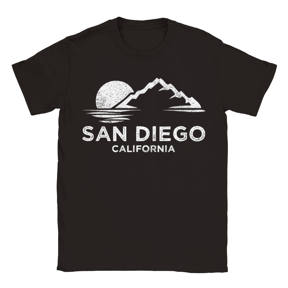 San Diego Ca Retro Vintage Southern California Classic Kids Crewneck T-shirt