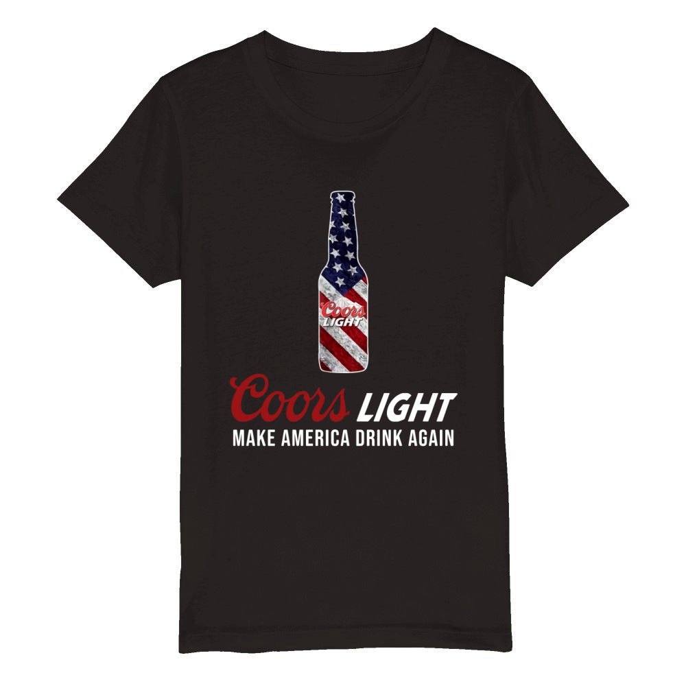 Coors Light make America drink again Organic Kids Crewneck T-shirt