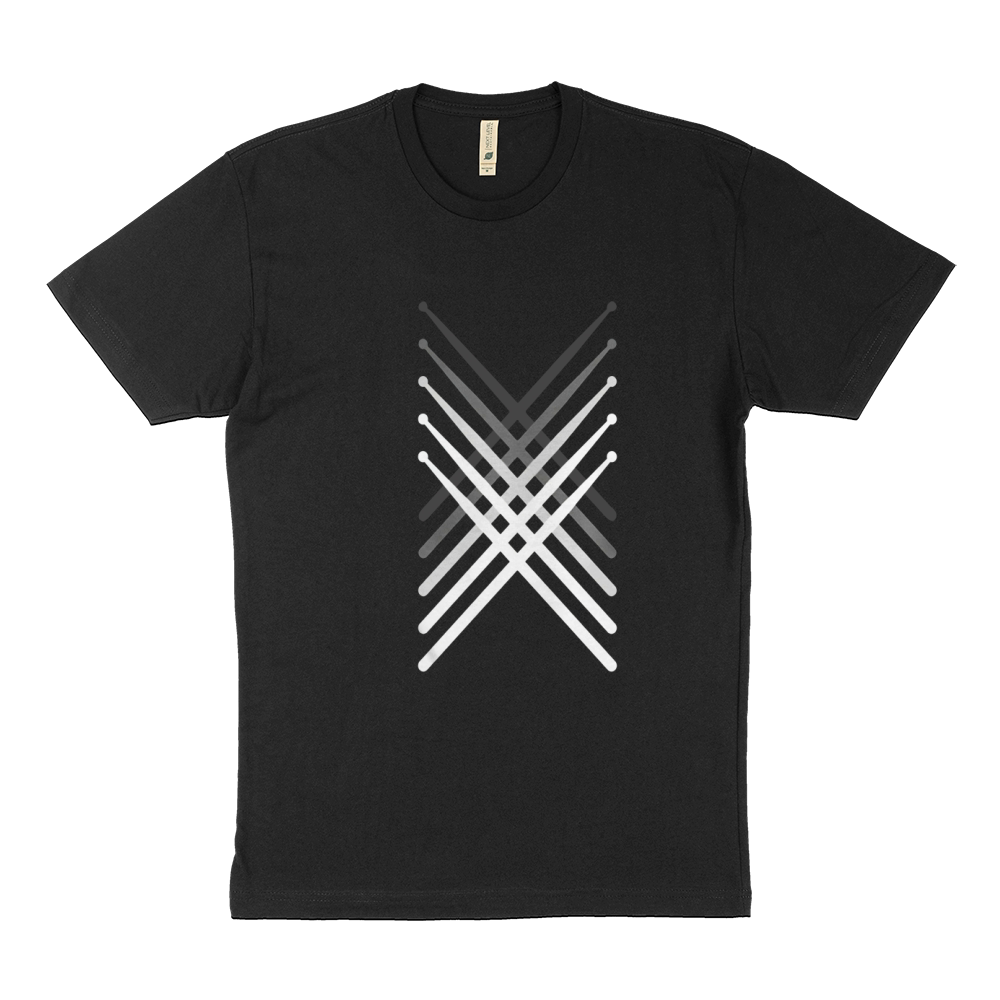 Percussion Drum sticks Black T-Shirt Sustainable T-Shirt