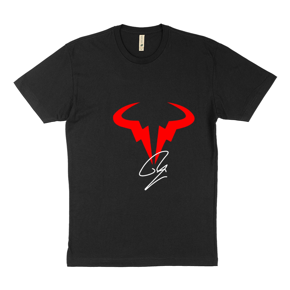 Rafael Nadal Tennis Player Logo - Womens Roll Cuff T-Shirt Sustainable T-Shirt