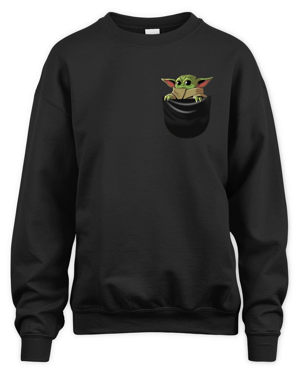 Baby Yoda in pocket The Mandalorian shirt Unisex Premium Crewneck Sweatshirt
