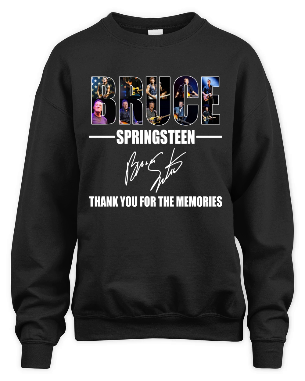 Bruce Springsteen thank you for the memories shirt Unisex Premium Crewneck Sweatshirt