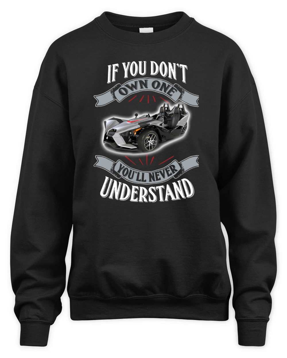 POLARIS SLINGSHOT SILVER Unisex Premium Crewneck Sweatshirt