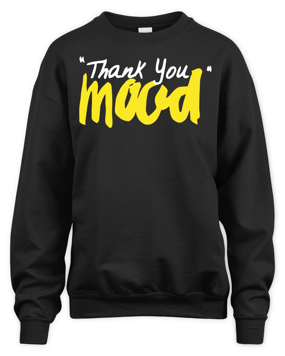 Thank you mood Yellow Unisex Premium Crewneck Sweatshirt