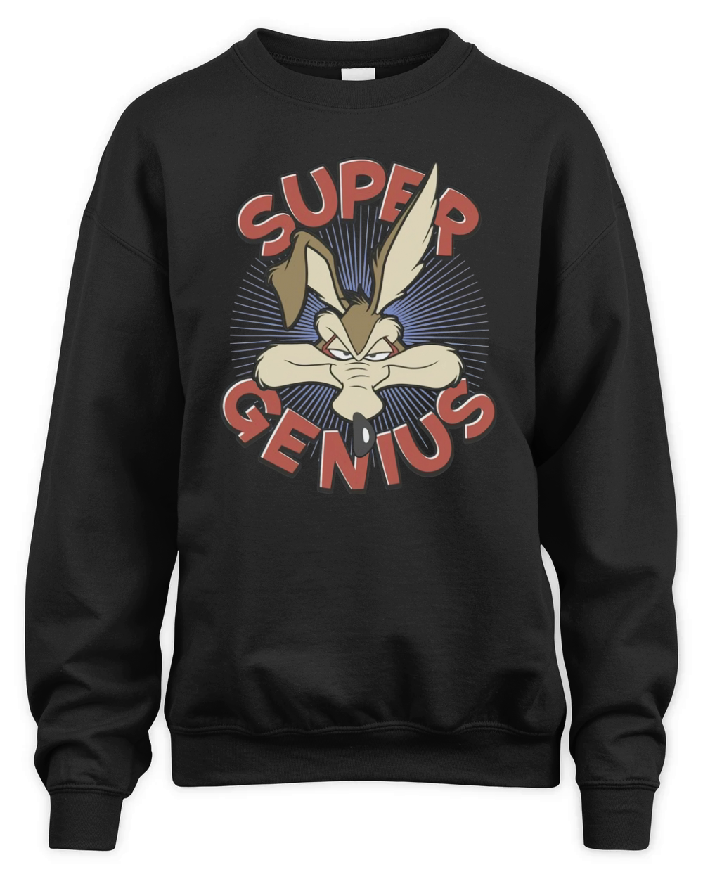 Wile E Coyote Super Genius Unisex Premium Crewneck Sweatshirt