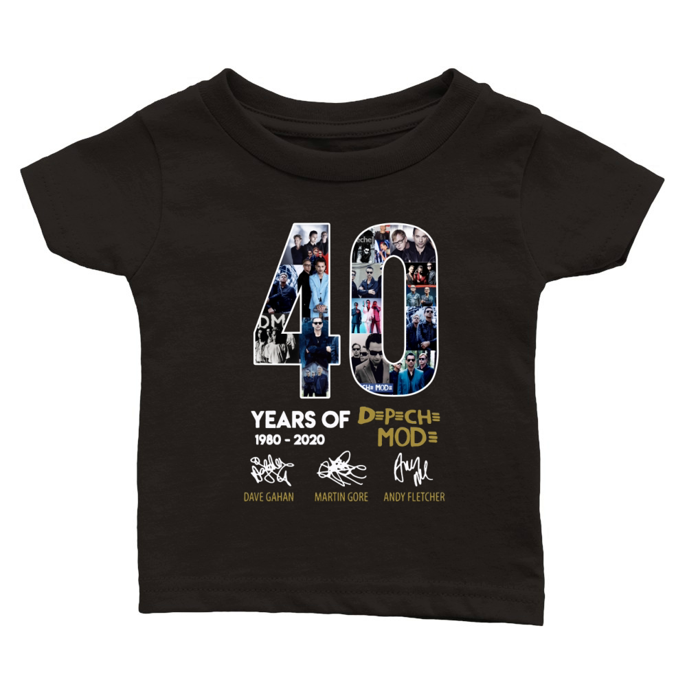 40 Years Of 1980-2020 Depeche Mode Signatures shirt Classic Baby Crewneck T-shirt