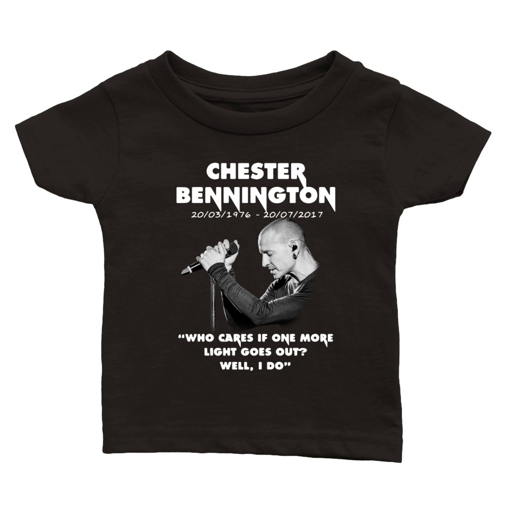 Chester Bennington who cares if one more light goes out well I do shirt Classic Baby Crewneck T-shirt