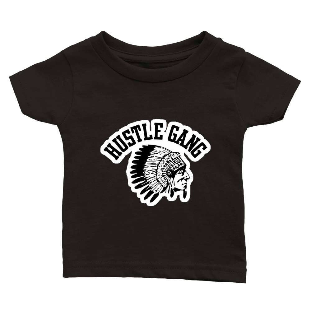 Hustle Gang Long Sleeve Classic Baby Crewneck T-shirt