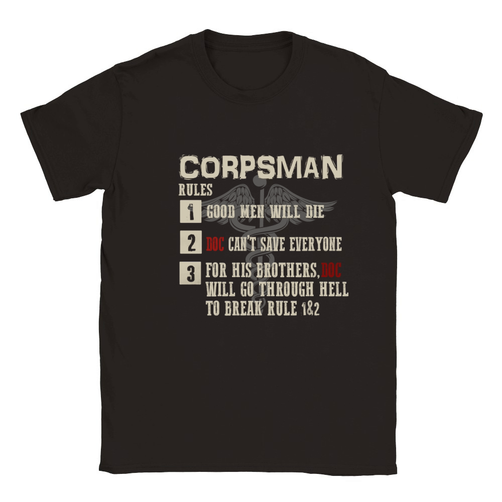 Corpsman Rules Devil Doc 8404 Shirt Classic Kids Crewneck T-shirt