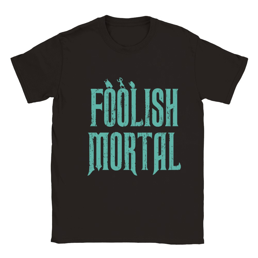 Foolish Mortal Haunted Mansion Tshirt Classic Kids Crewneck T-shirt